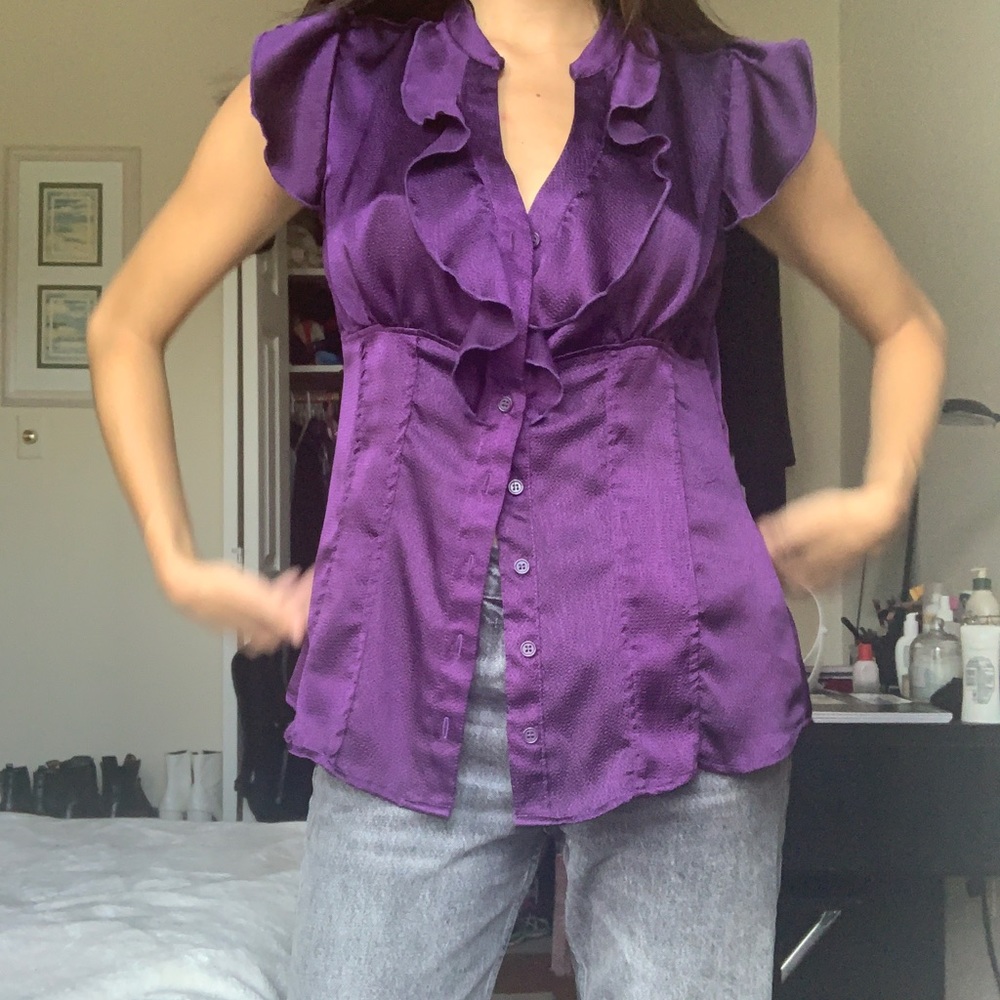 SILKY PURPLE TOP